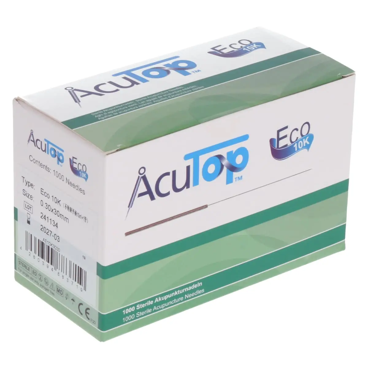  Aiguilles d’acupuncture Eco de type 10K