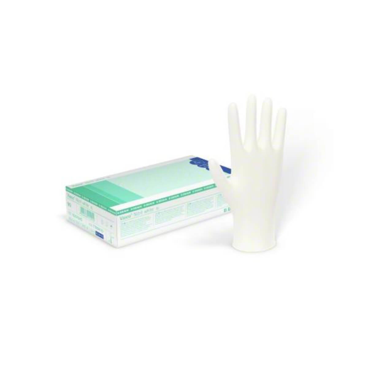 Gants d’examen Vasco Nitril white  Gants d’examen Vasco Nitril white