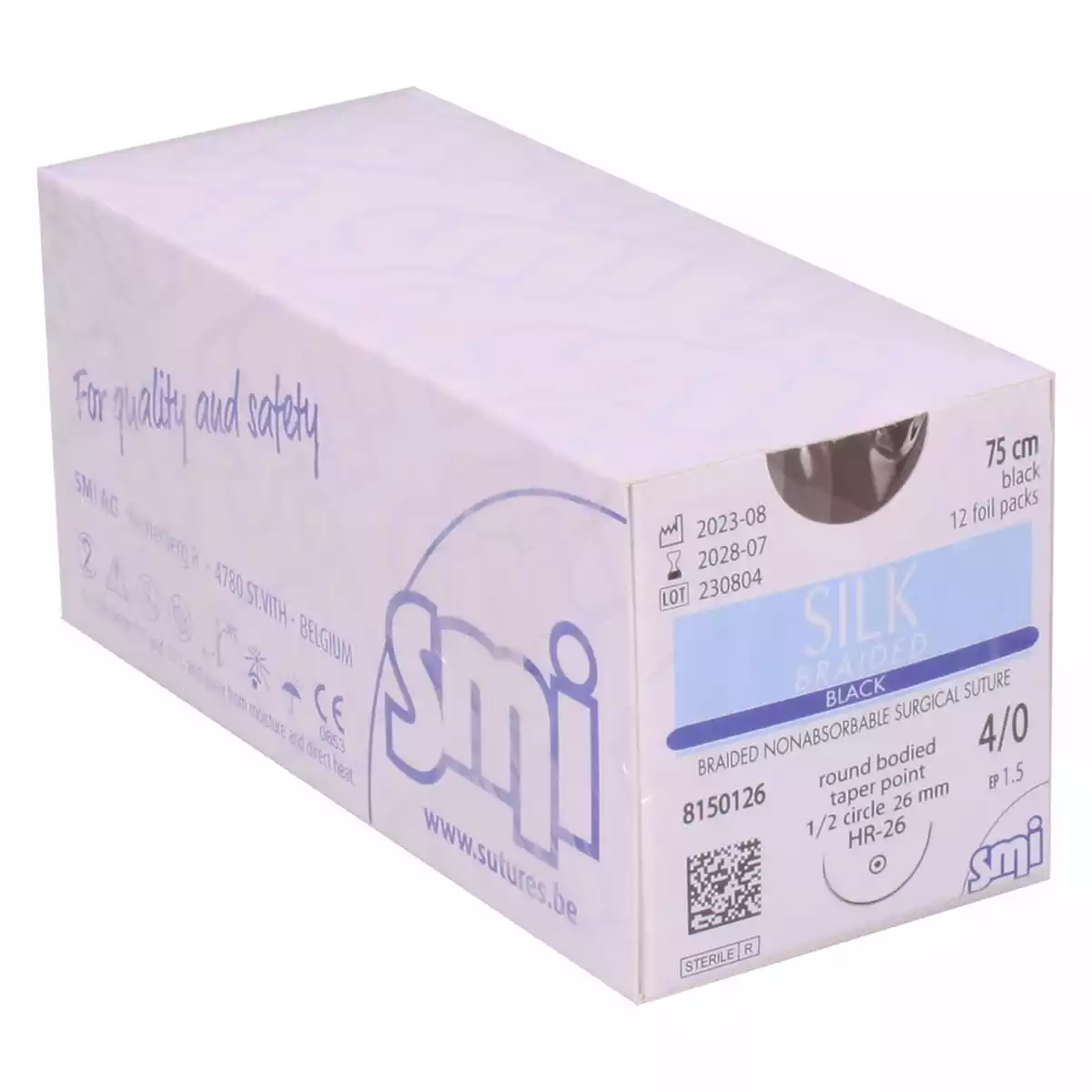  Zijde Gevlochten Zwart Nahtmateriaal