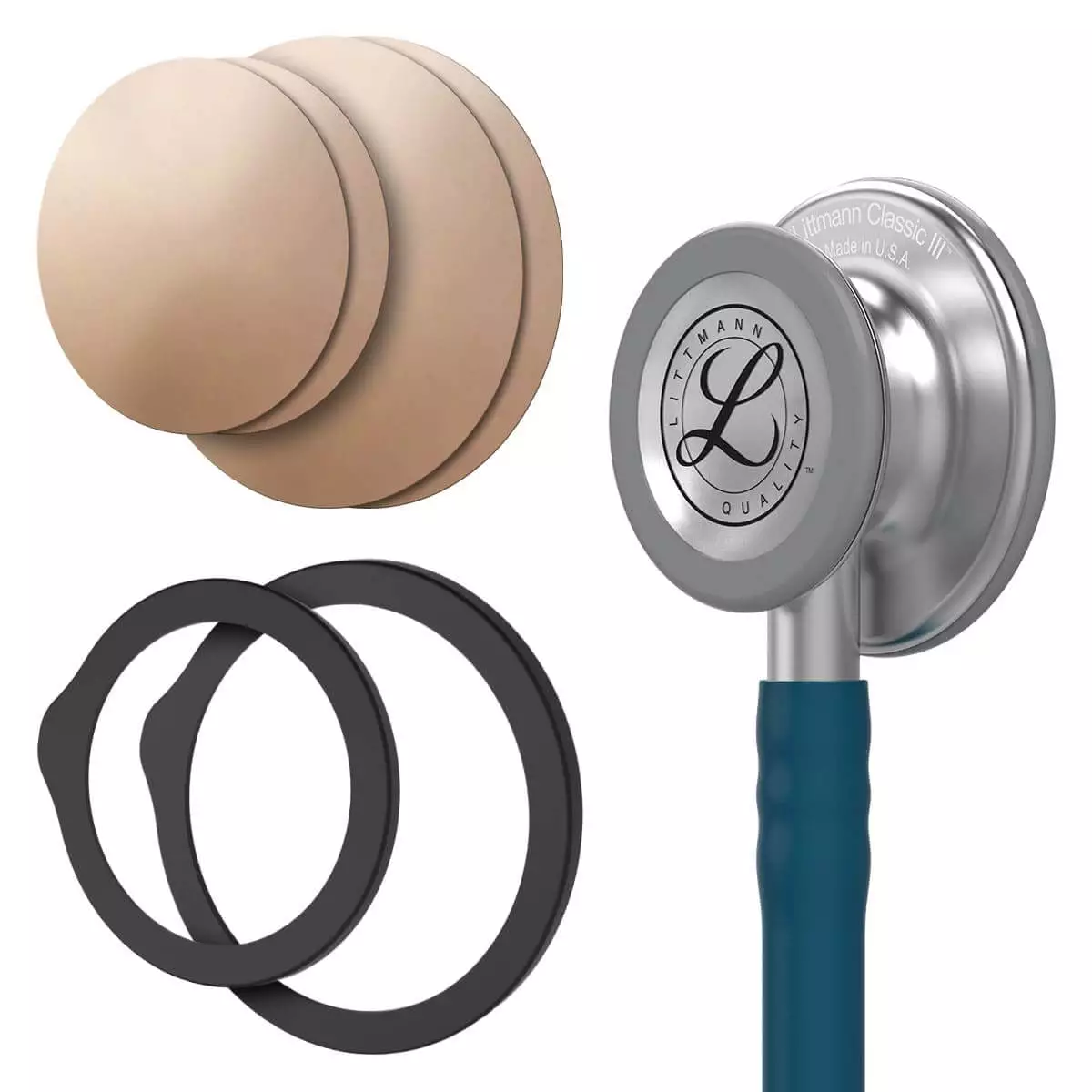  Voordeelpakket: Littmann® Classic III™ stethoscoop + antimicrobieel kopermembraan "Drums"