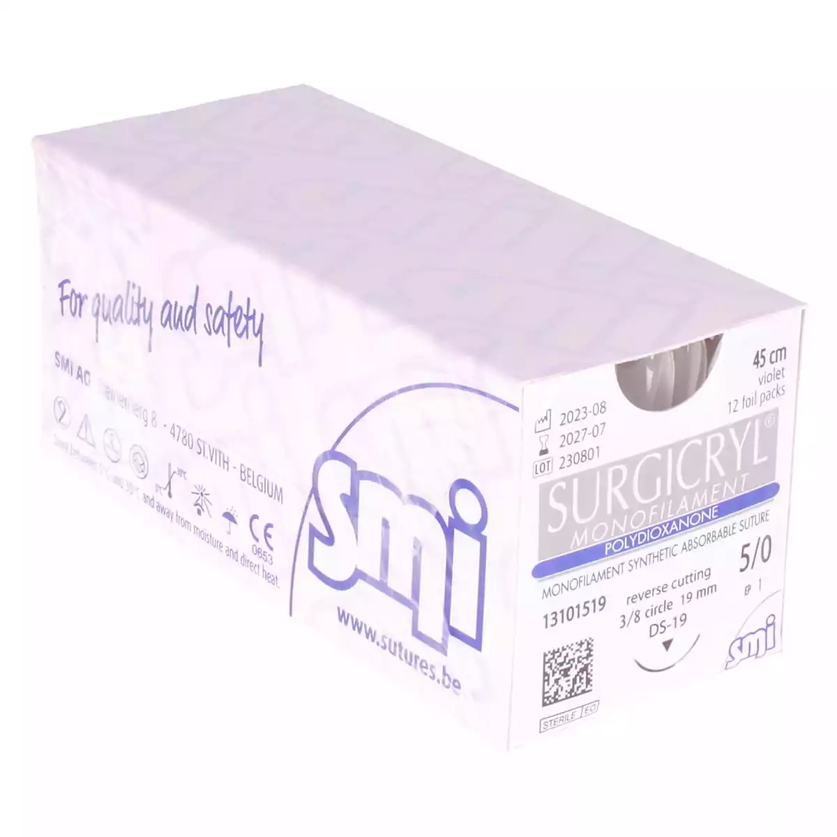  Matériel de suture monofilament Surgicryl