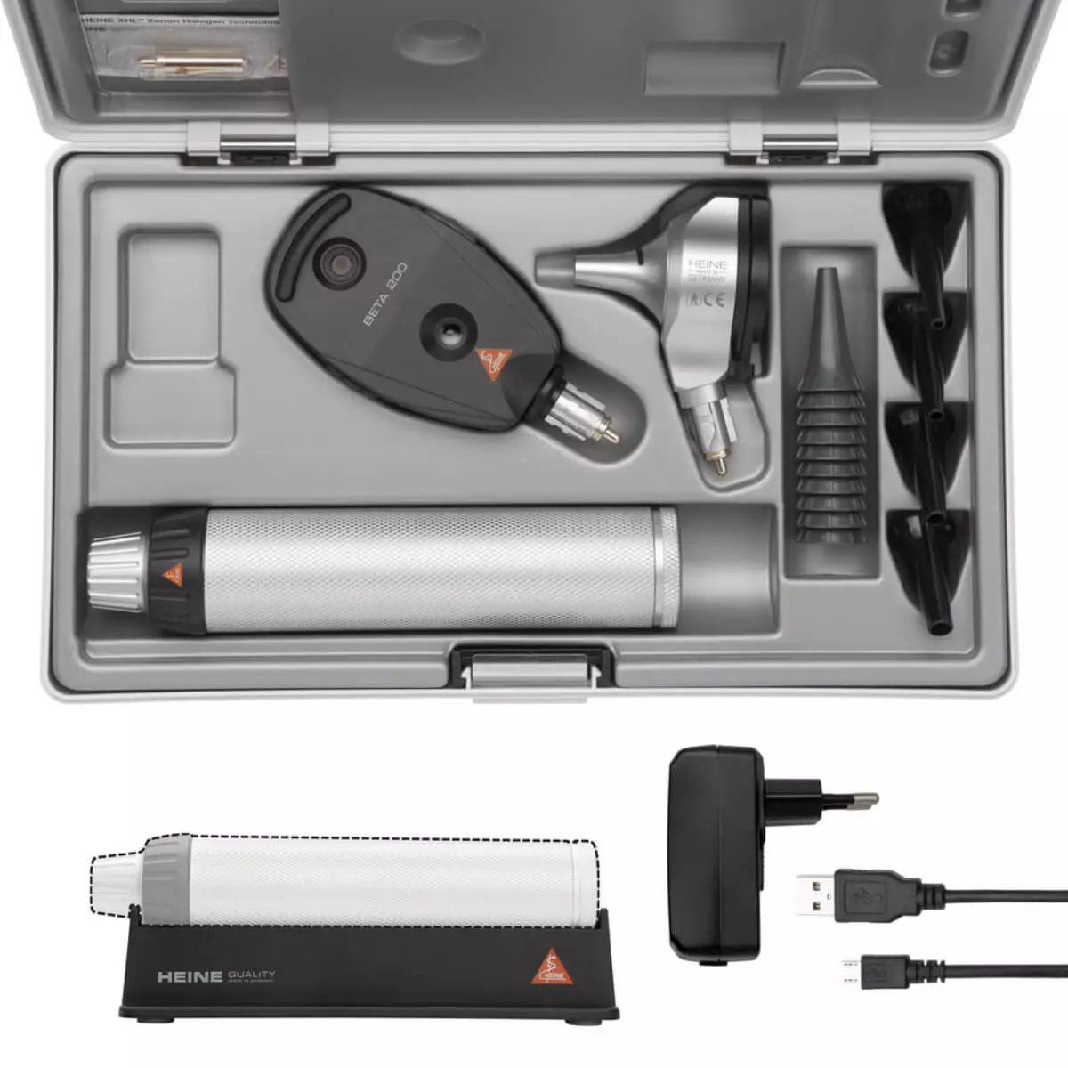  HEINE BETA 200 F.O. otoscoop en BETA 200 oftalmoscoop als set
