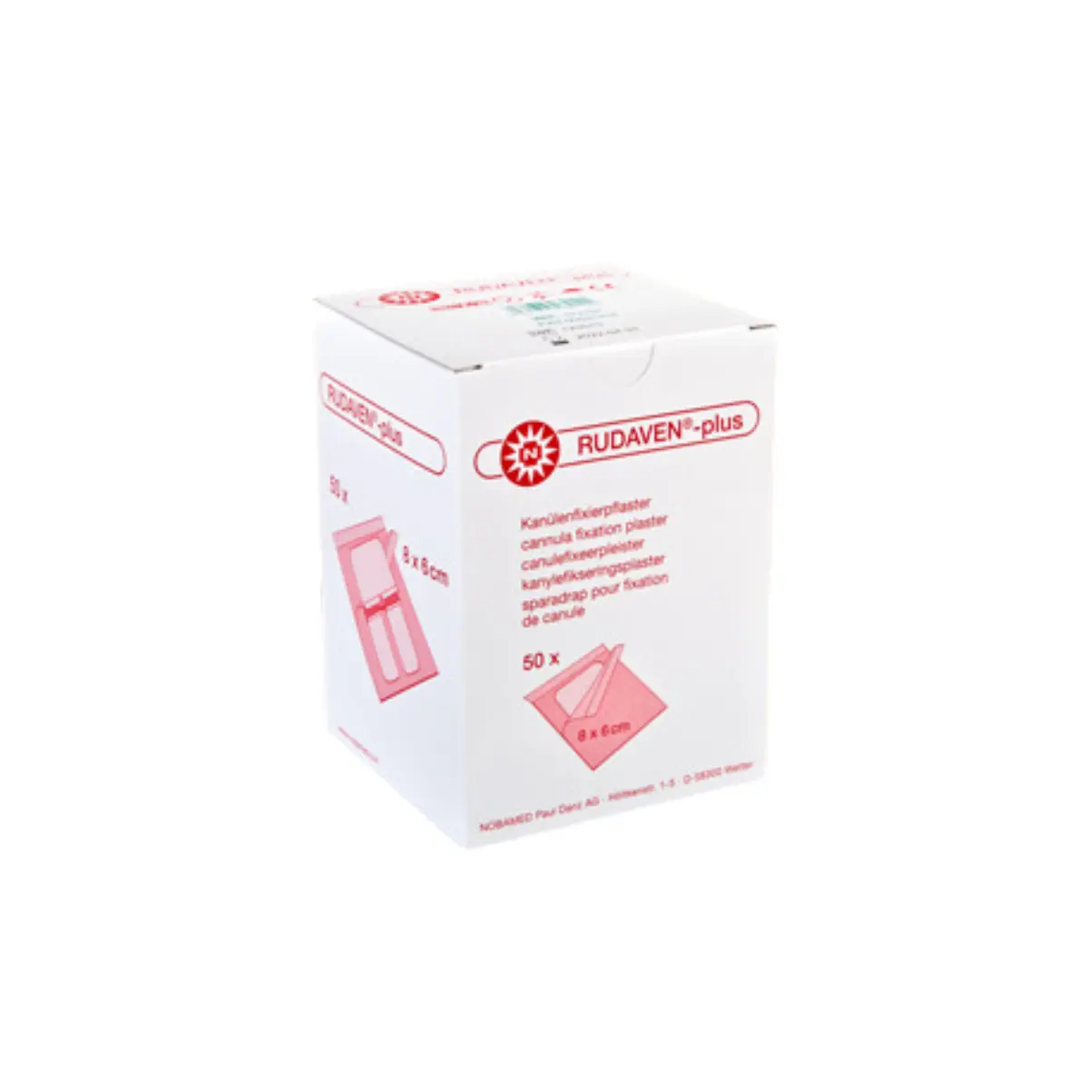 Pansement de fixation pour canule RUDAVEN-plus Pansement de fixation pour canule RUDAVEN-plus