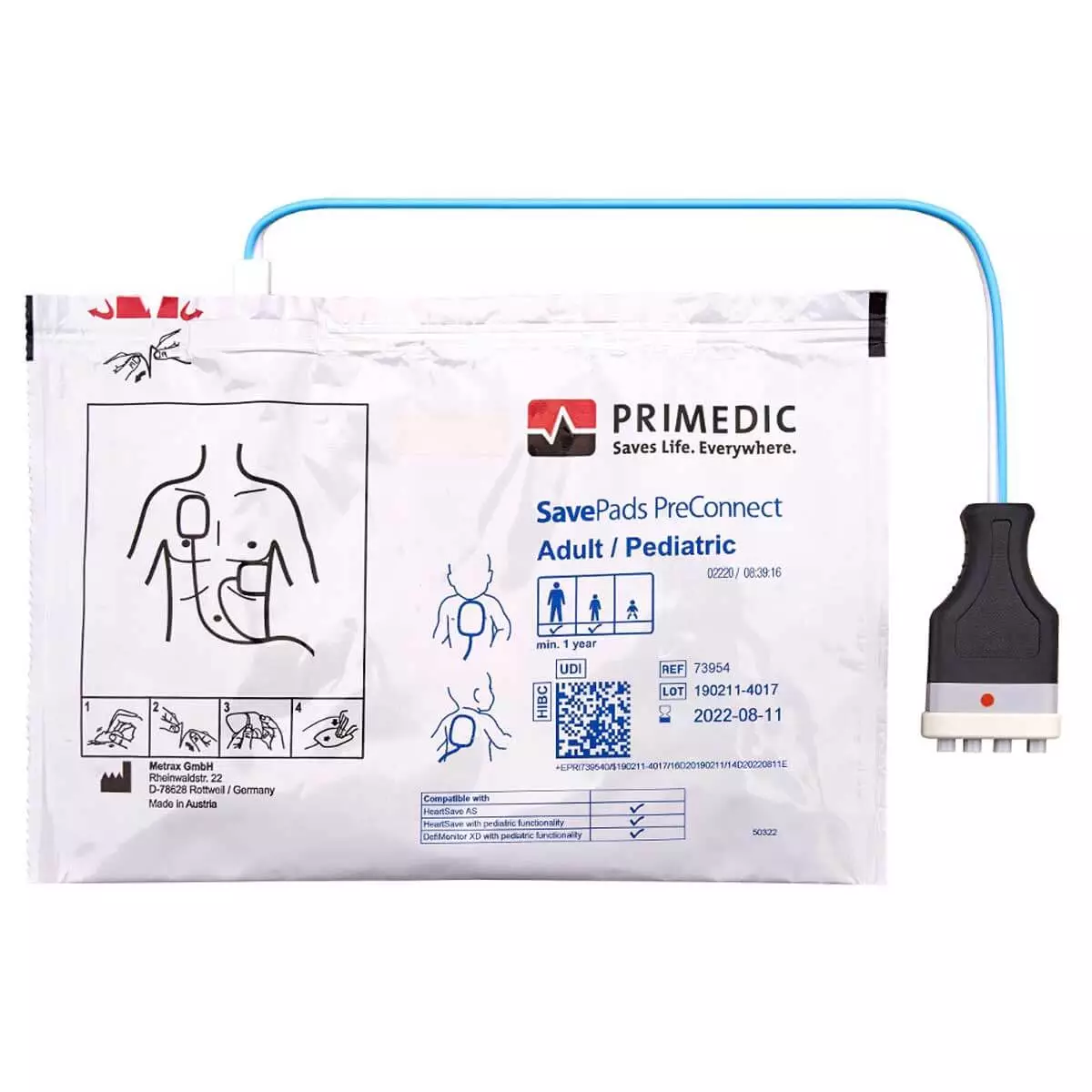  Kit d'électrodes SavePads PreConnect