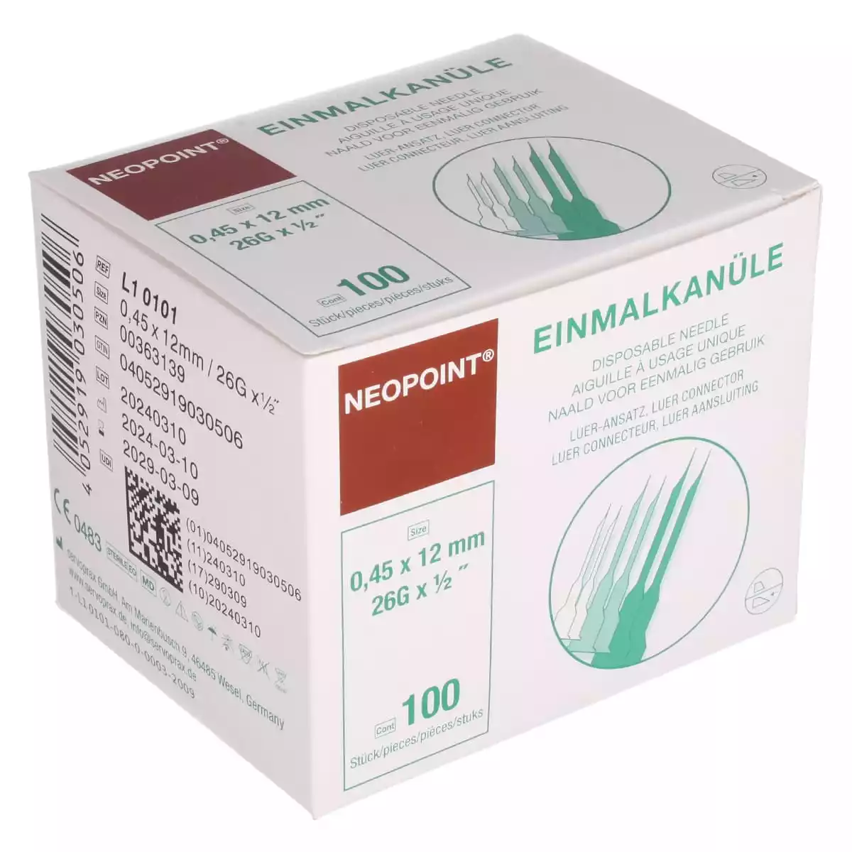 Canules Neopoint taille spéciale Canules Neopoint taille spéciale