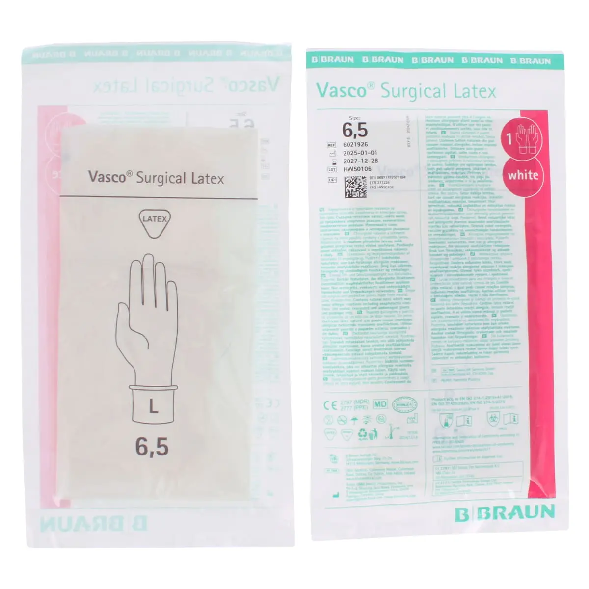 Vasco Surgical latex OK-handschoenen Vasco Surgical latex OK-handschoenen