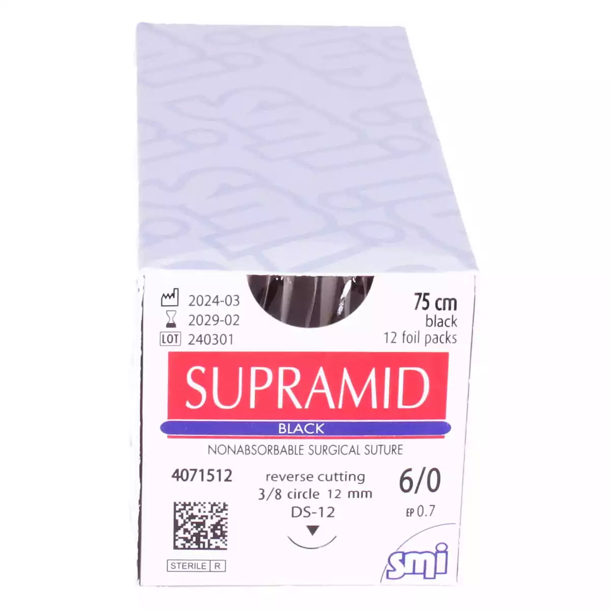 Matériel de suture Supramid Black