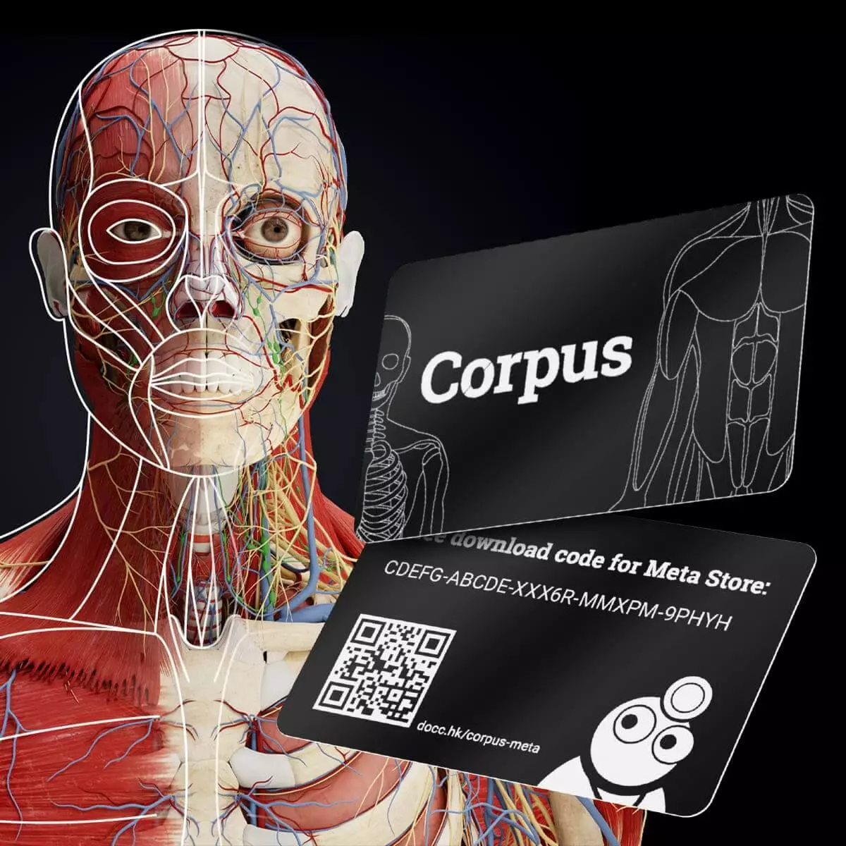 Application d’anatomie en réalité mixte « Corpus » pour Meta Quest 3/3S Application d’anatomie en réalité mixte « Corpus » pour Meta Quest 3/3S