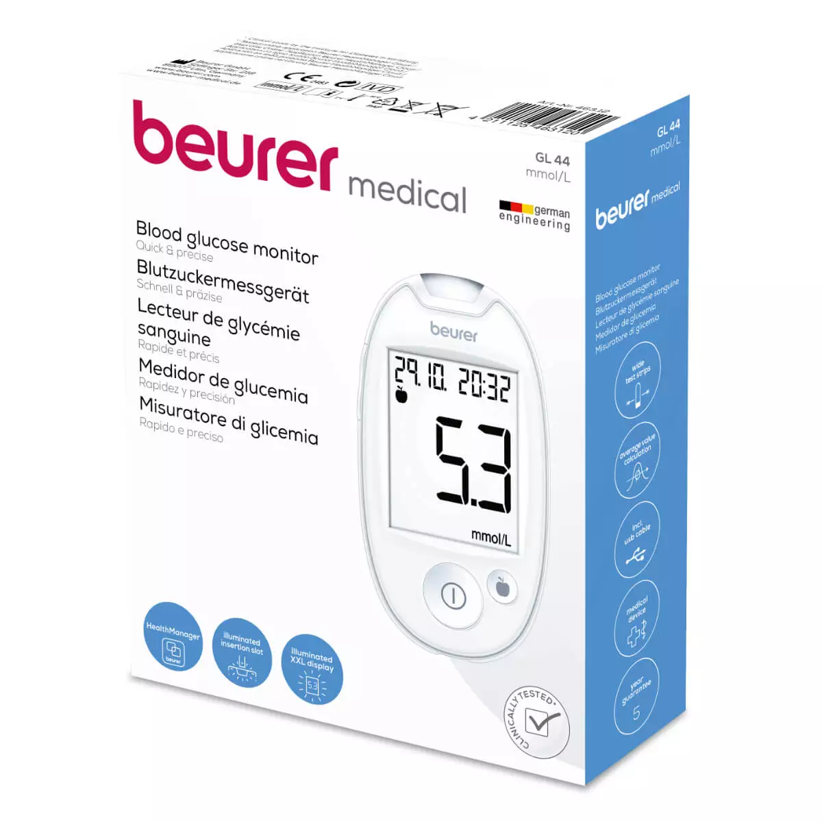  GL 44 Bloedglucosemeter