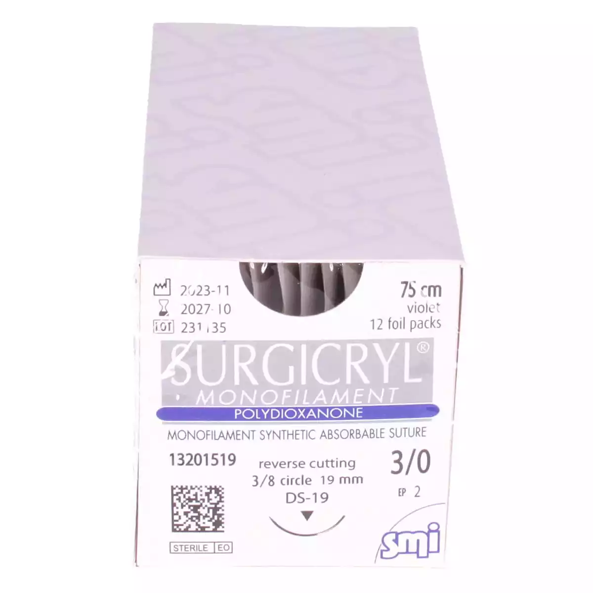  Matériel de suture monofilament Surgicryl
