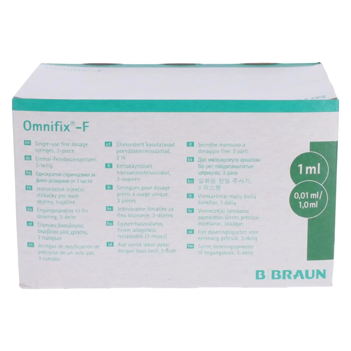 Seringues à dosage fin Omnifix-F Seringues à dosage fin Omnifix-F