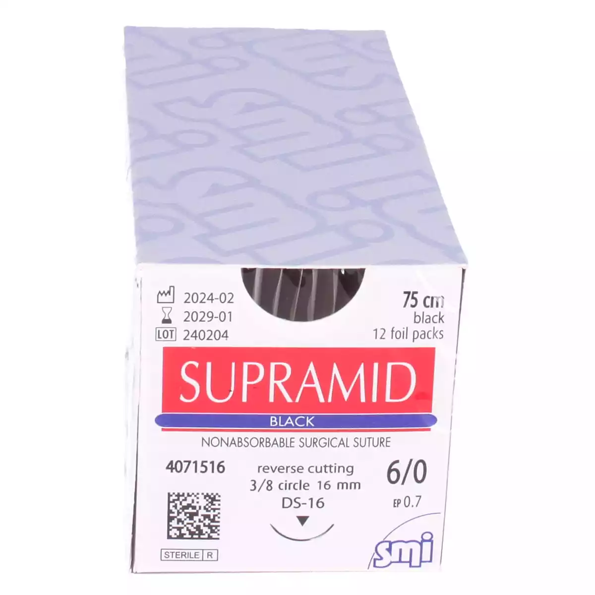  Matériel de suture Supramid Black