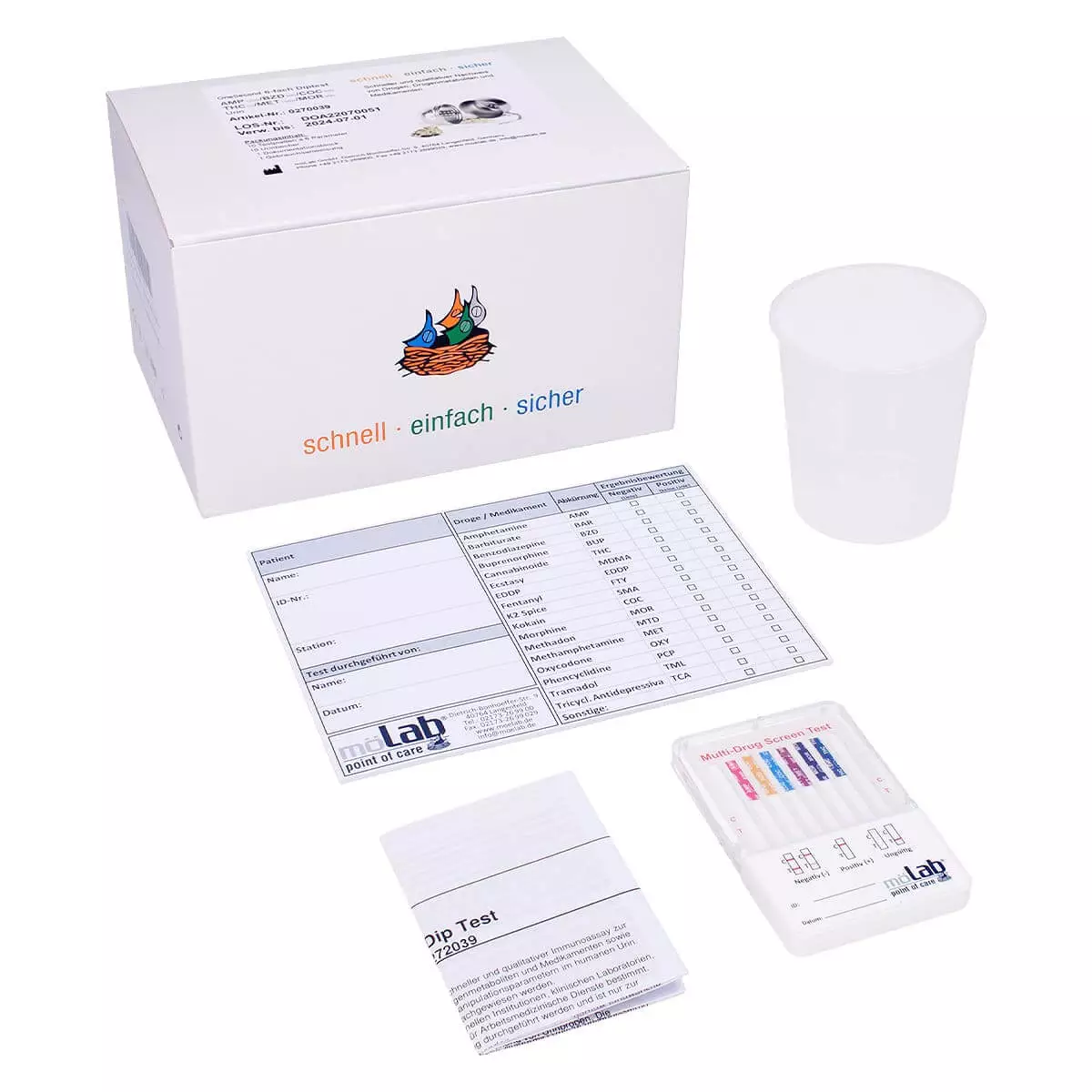  OneSecond Multi-Dip drugssneltest