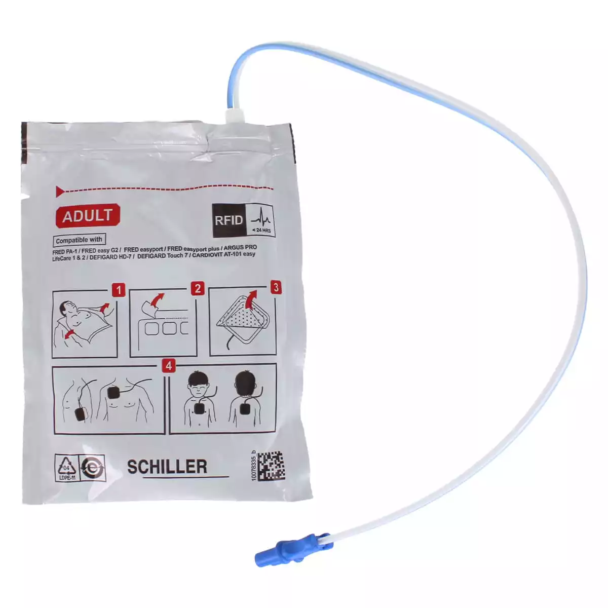  Électrodes pour défibrillateur FRED easyport, easyport plus & PA-1