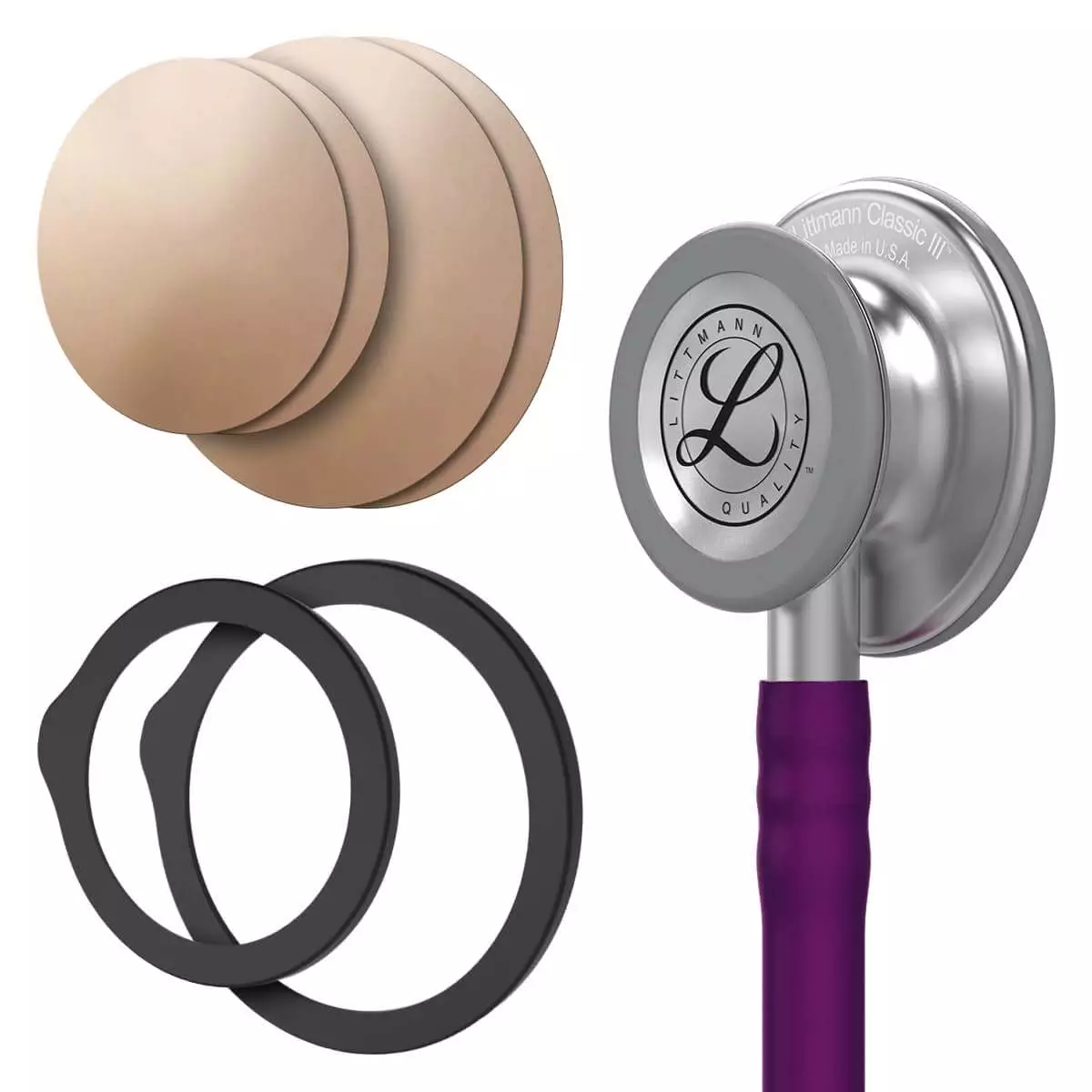 Kit économique : Stéthoscope Littmann® Classic III™ + Membrane en cuivre « Drums » Kit économique : Stéthoscope Littmann® Classic III™ + Membrane en cuivre « Drums »