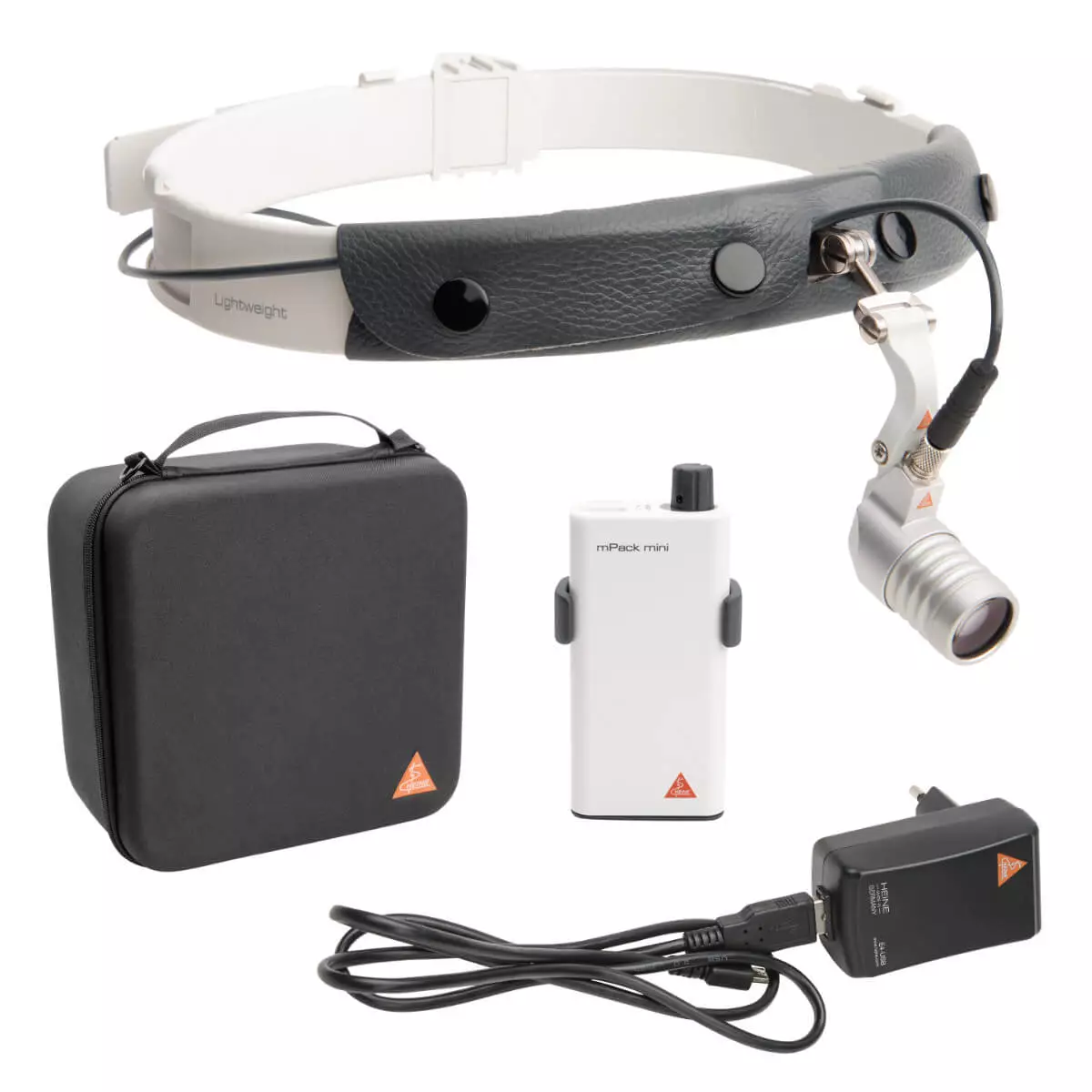  HEINE MicroLight2 hoofdlamp met mPack mini