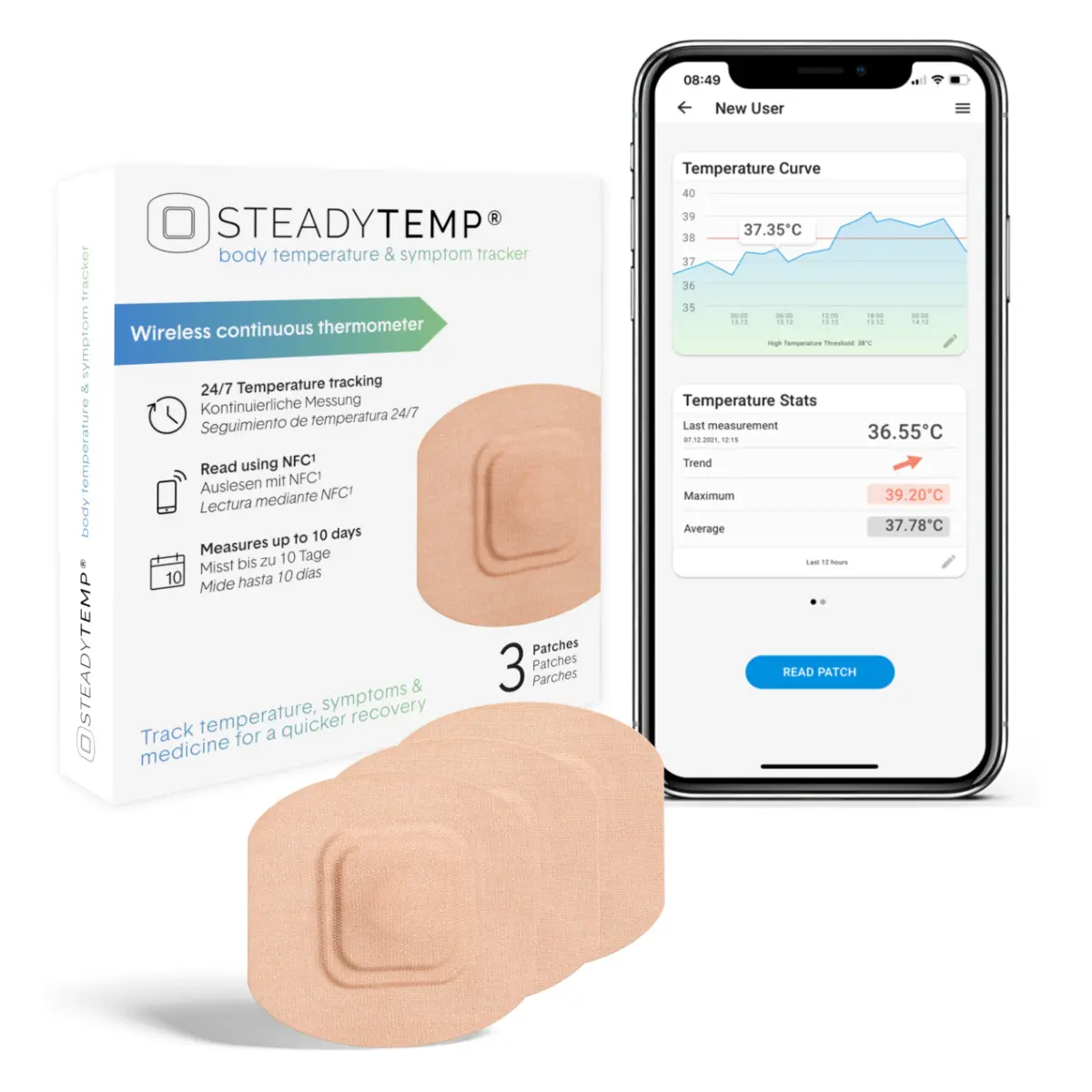  SteadyTemp - Smartes Thermometer