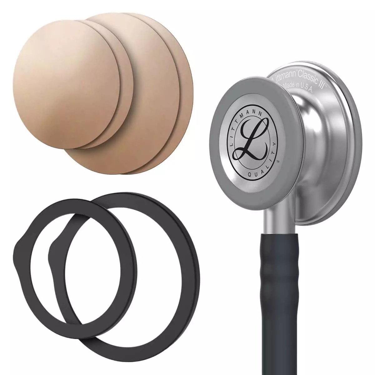 Voordeelpakket: Littmann® Classic III™ stethoscoop + antimicrobieel kopermembraan "Drums" Voordeelpakket: Littmann® Classic III™ stethoscoop + antimicrobieel kopermembraan "Drums"