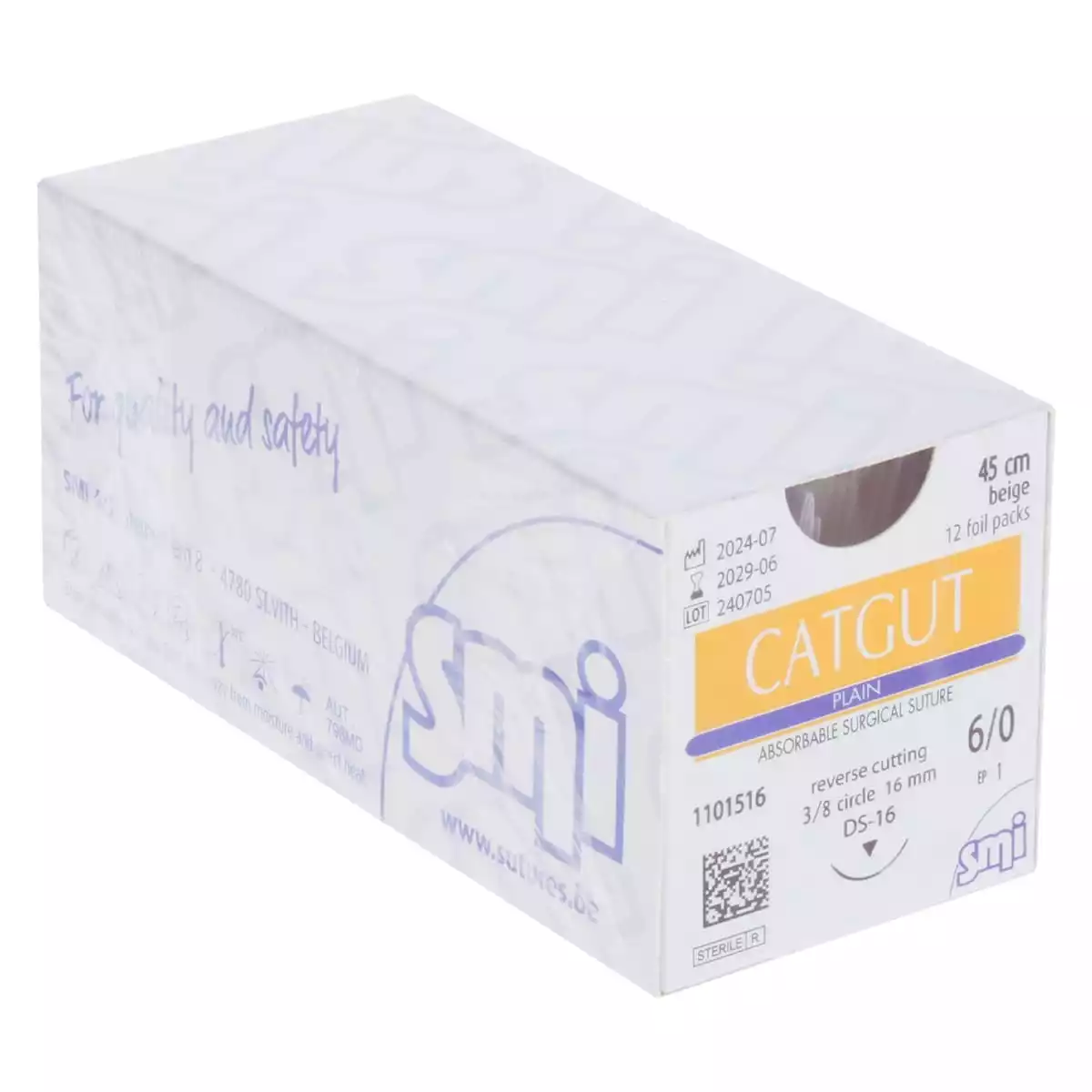 Fil de suture Catgut Plain pour chirurgie vétérinaire