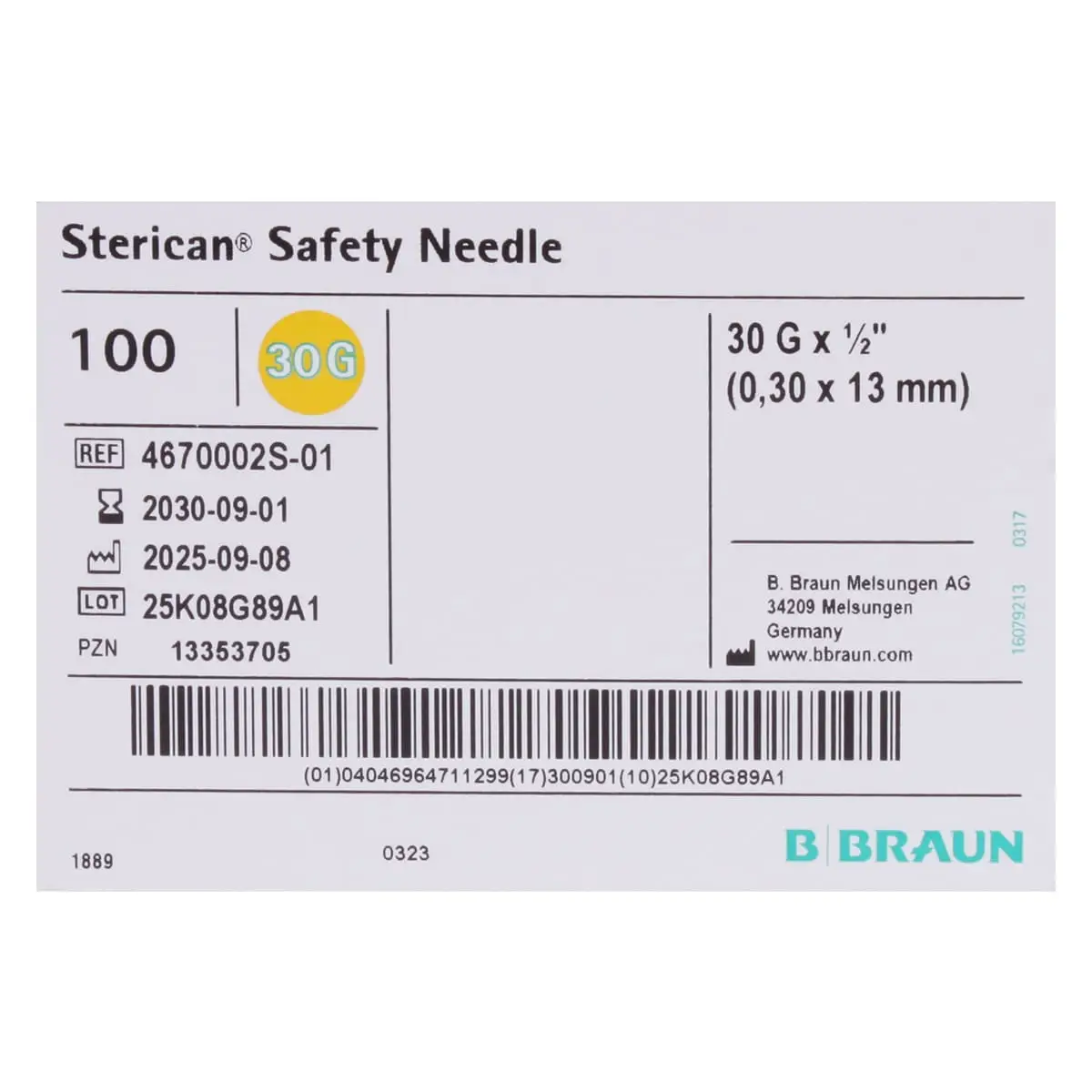 Aiguilles Sterican Safety