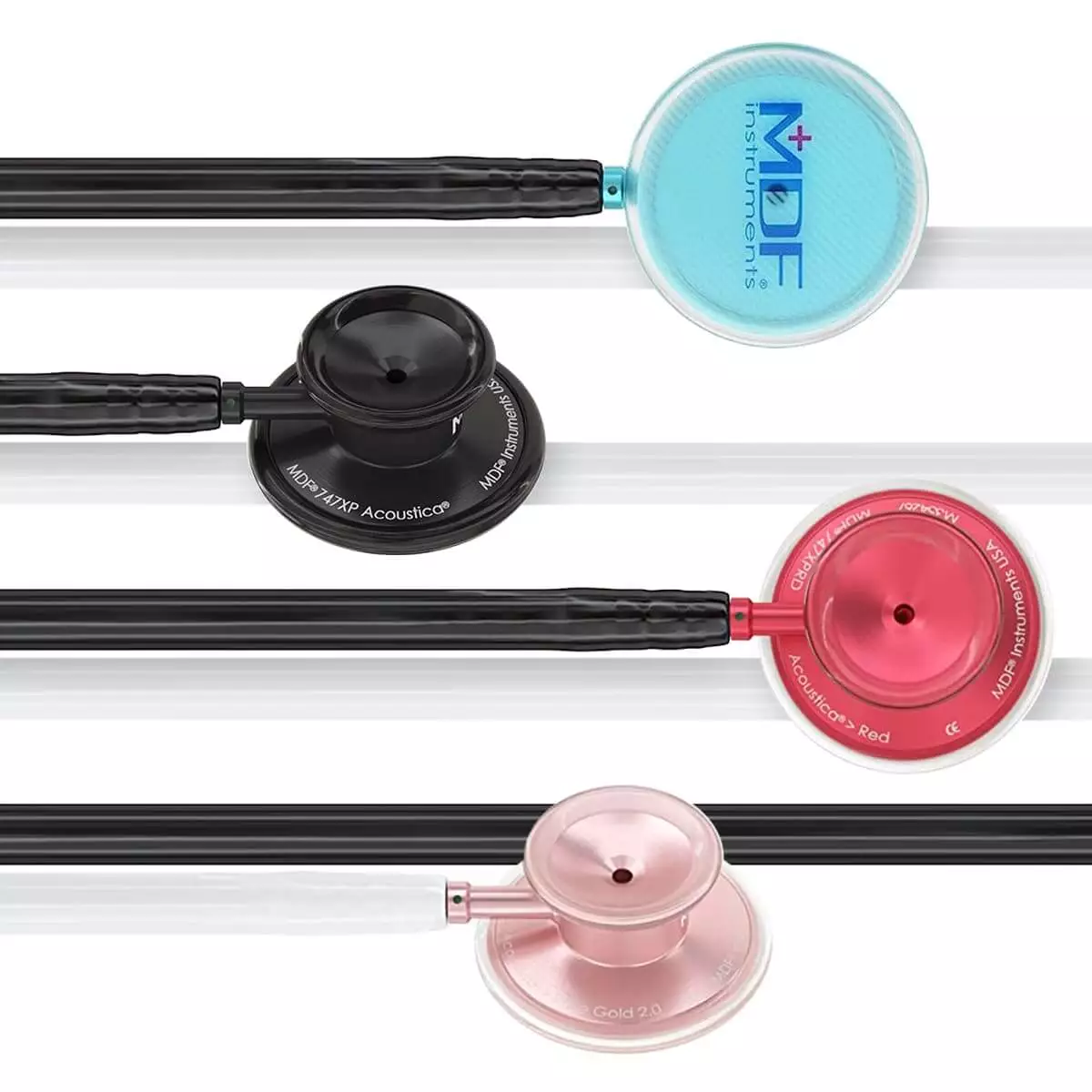 Kit pour examen général avec stéthoscope Acoustica Blackout