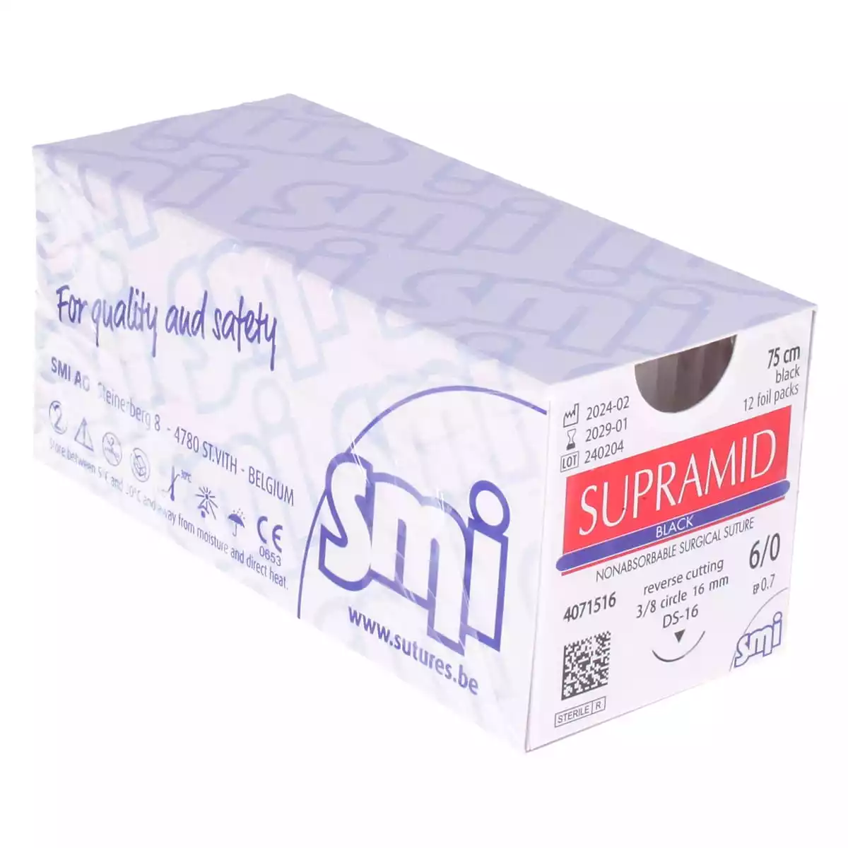  Matériel de suture Supramid Black