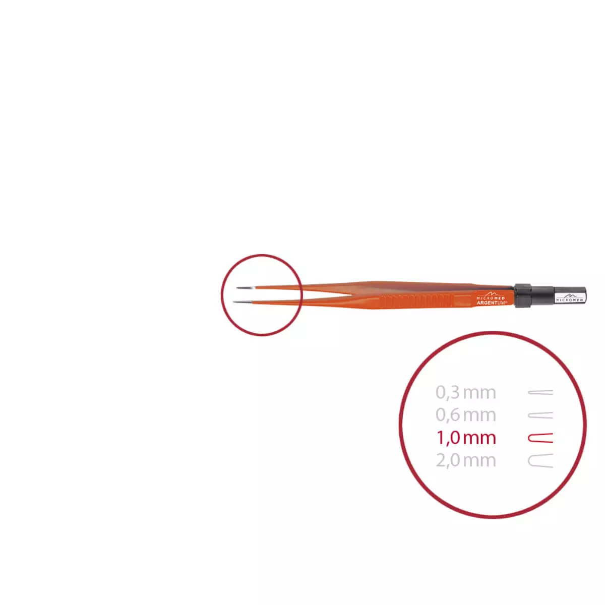  ARGENTUM Non-Stick bipolaire pincet