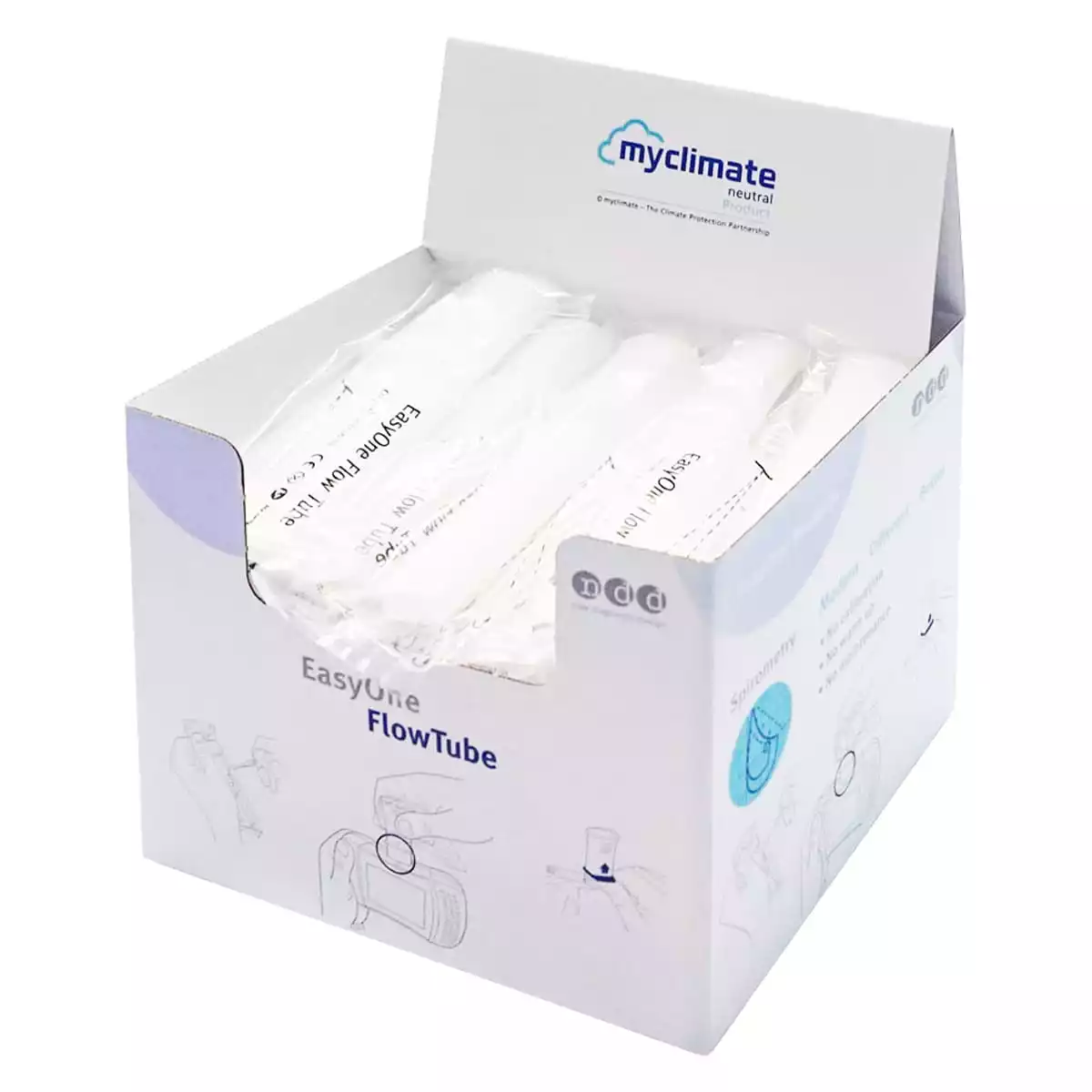  FlowTube mondstukken voor EasyOne luchtspirometer