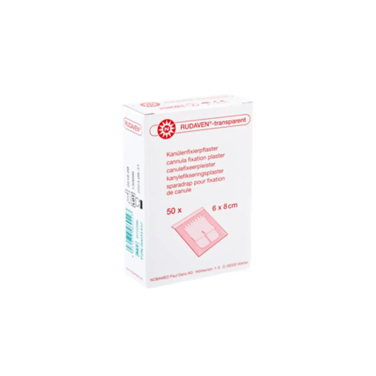 Pansement de fixation pour canule RUDAVEN-transparent Pansement de fixation pour canule RUDAVEN-transparent