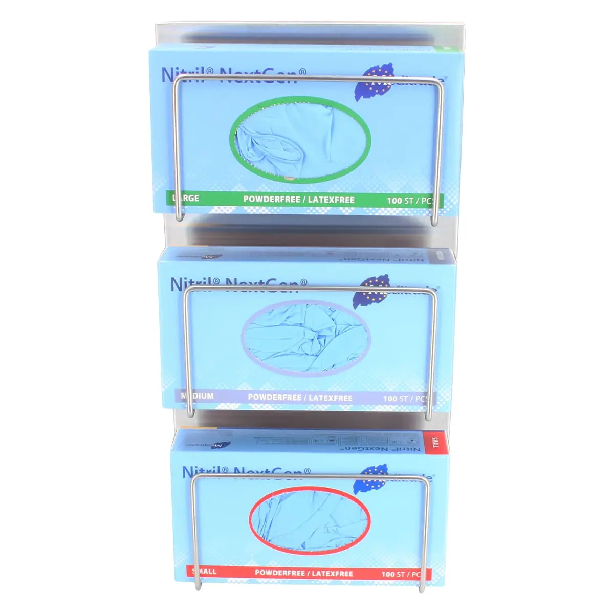 Handschoenendispenser van roestvrij staal Handschoenendispenser van roestvrij staal
