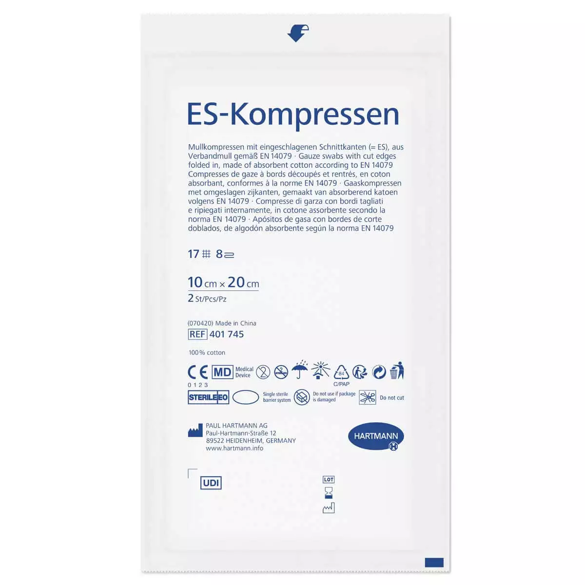 Hartmann ES compressen Hartmann ES compressen