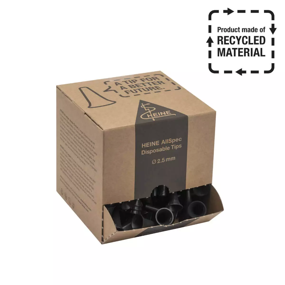  HEINE AllSpec EcoTips wegwerp oordopjes gemaakt van gerecycled plastic