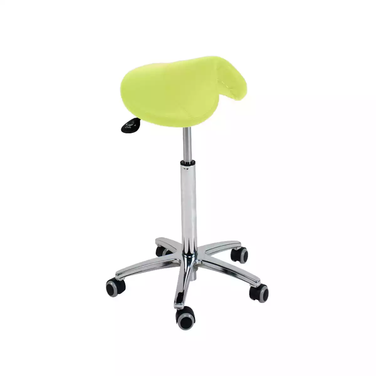  Tabouret à roulettes avec assise en forme de selle