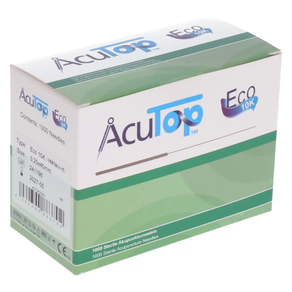  Aiguilles d’acupuncture Eco de type 10K