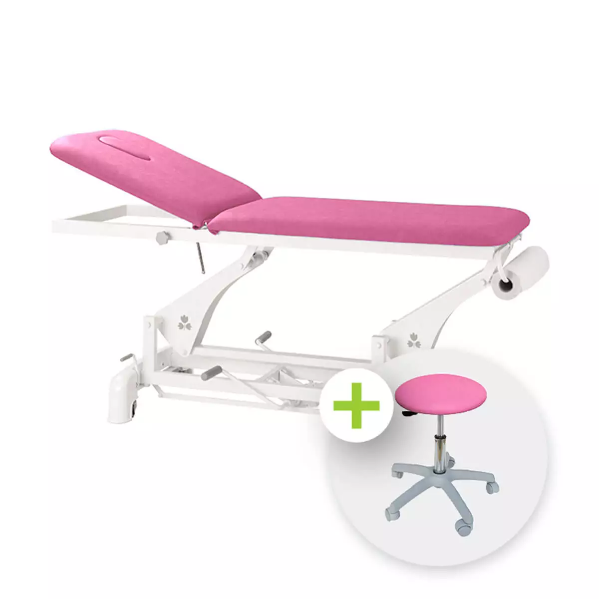 In hoogte verstelbare behandelbank In hoogte verstelbare behandelbank