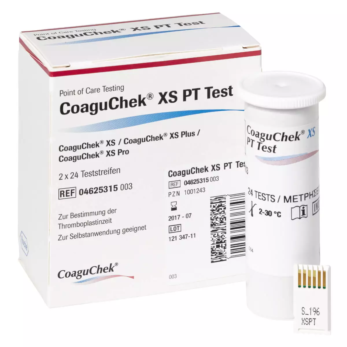  CoaguChek XS PT teststrookjes