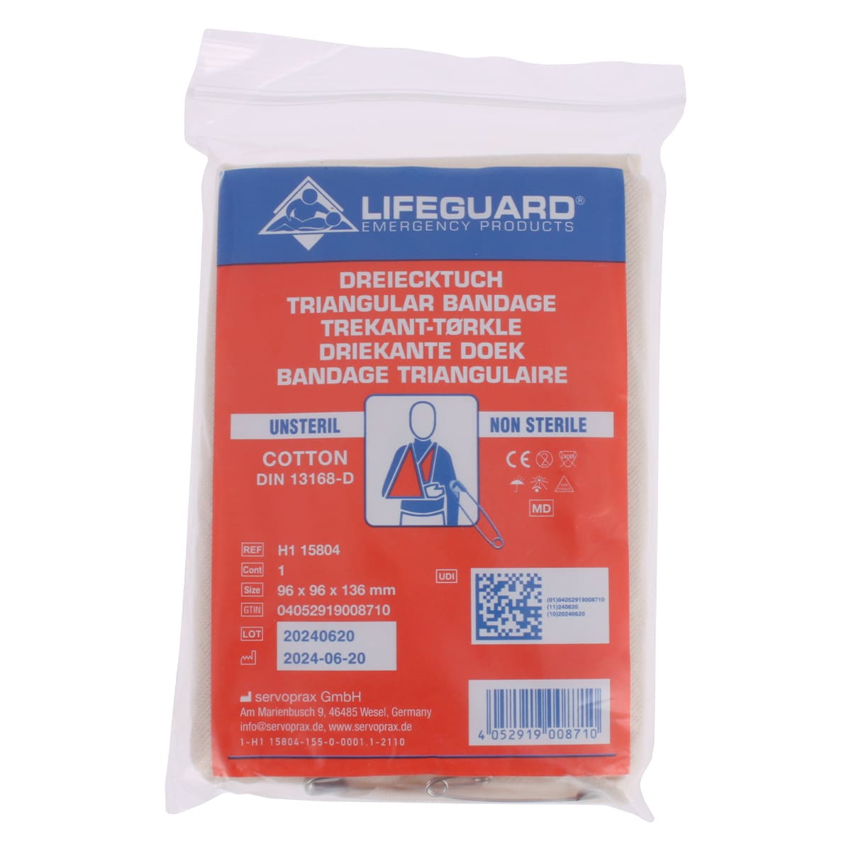  Écharpe triangulaire en viscose Lifeguard