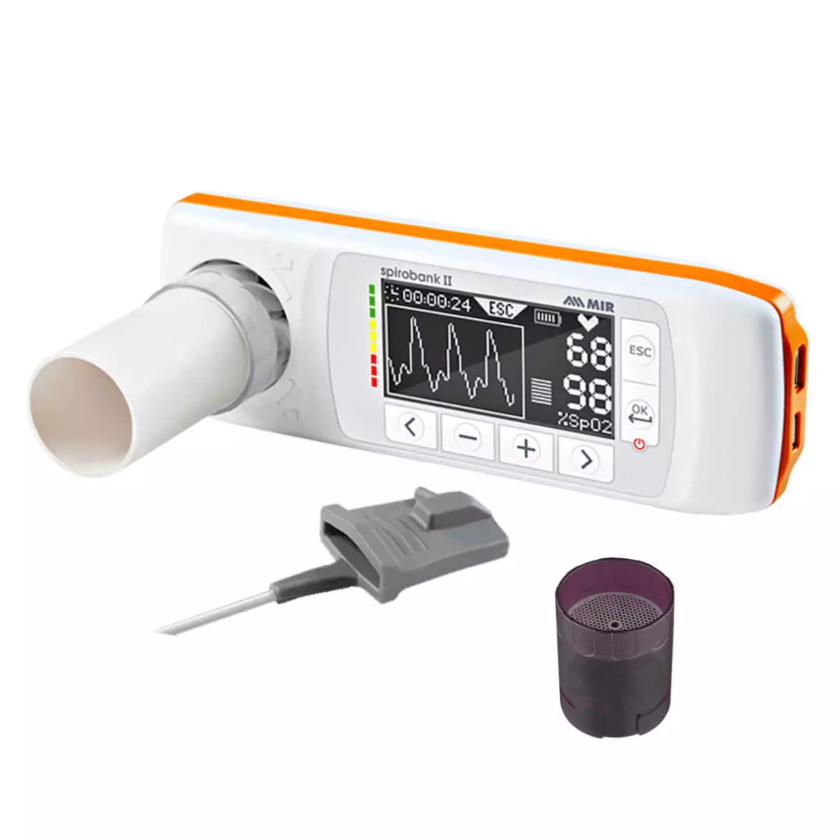  MIR Spirobank II SMART Spirometer met Pulsoximetrie