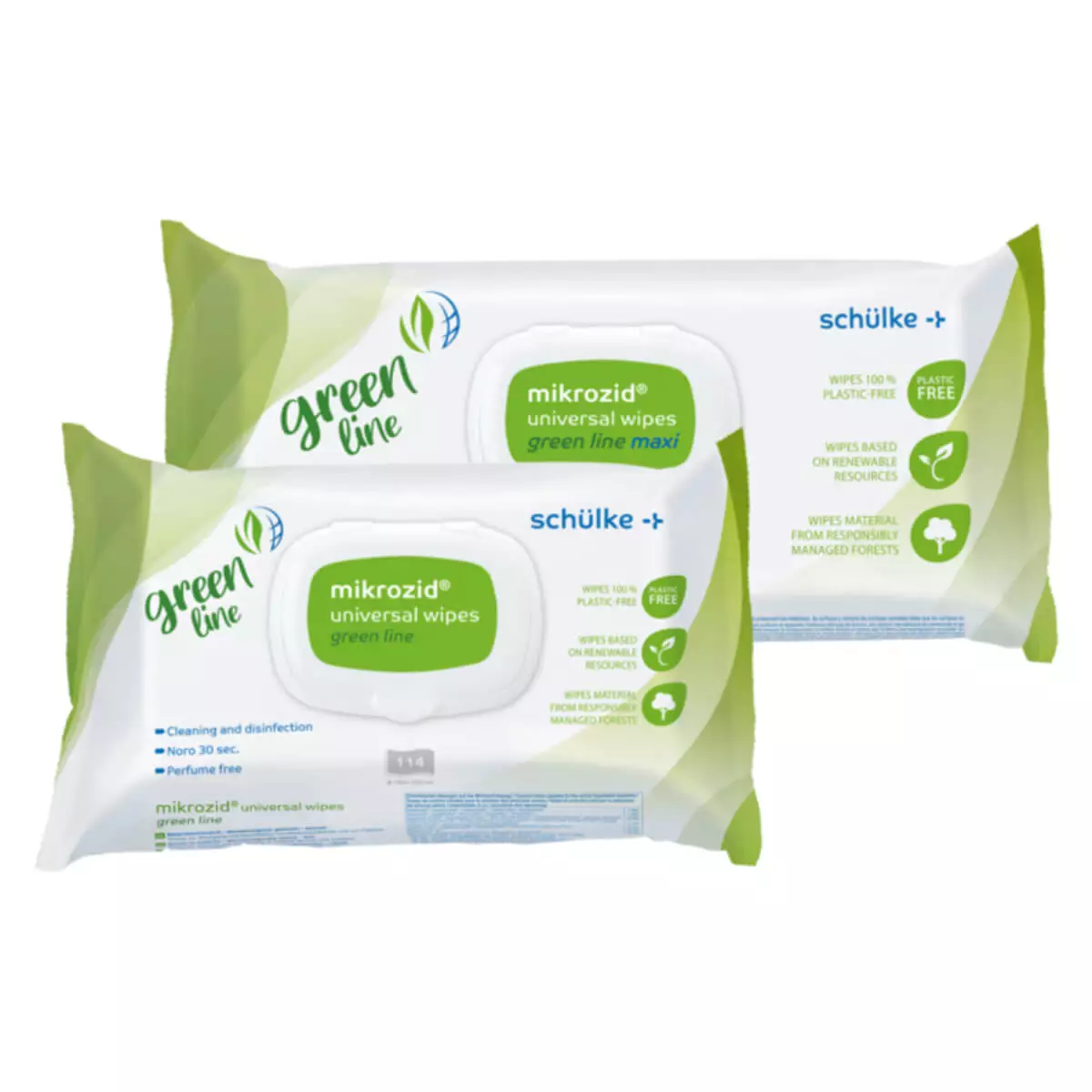  Lingettes désinfectantes mikrozid universal wipes green line