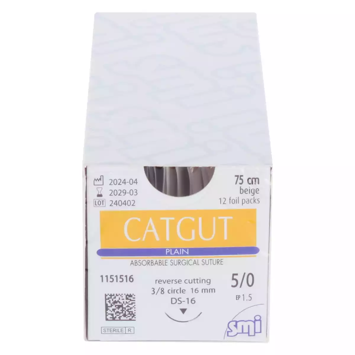  Fil de suture Catgut Plain pour chirurgie vétérinaire