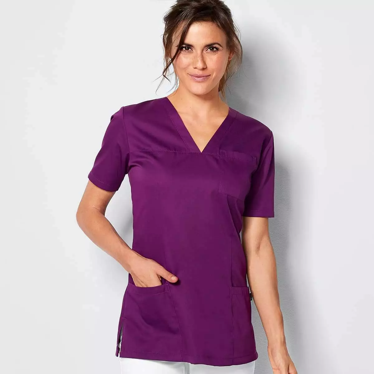  Slip-on tuniek Roma met V-hals voor dames