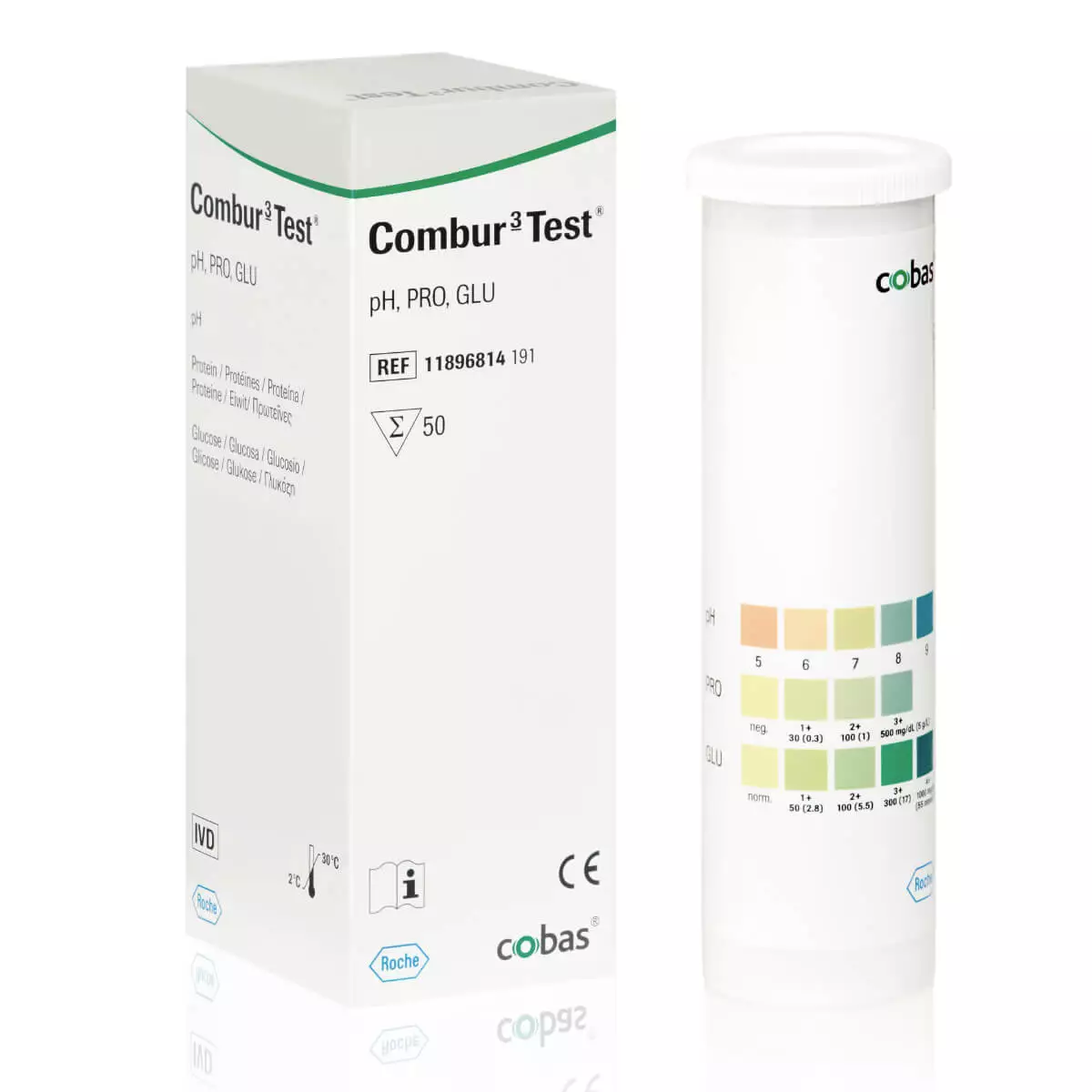 Bandelettes de test urinaire Combur Bandelettes de test urinaire Combur