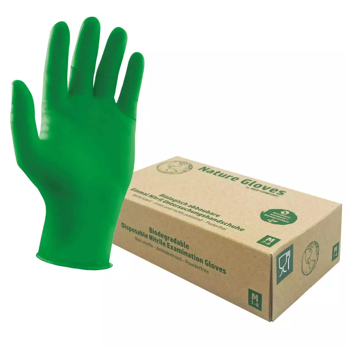 Med-Comfort Nature Handschoen Nitril Handschoen