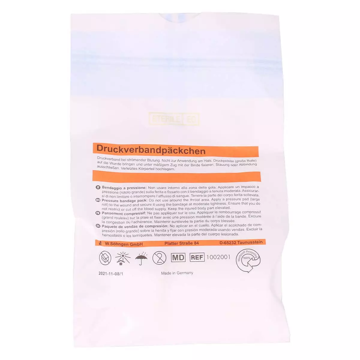 Paquet spécial de pansements compressifs Paquet spécial de pansements compressifs