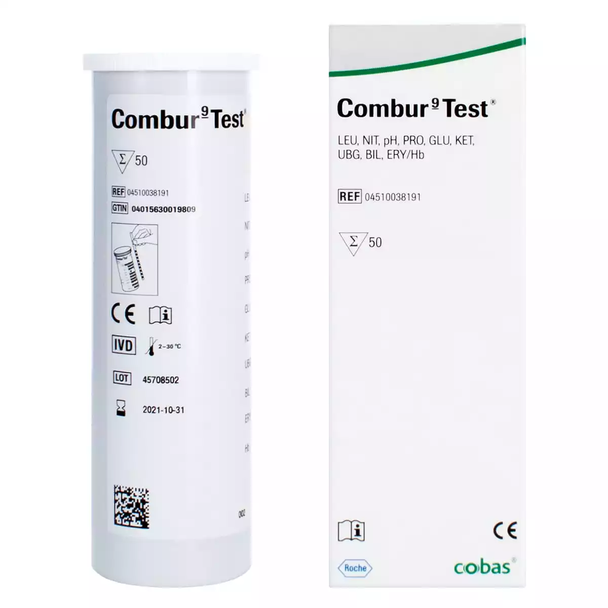  Bandelettes de test urinaire Combur