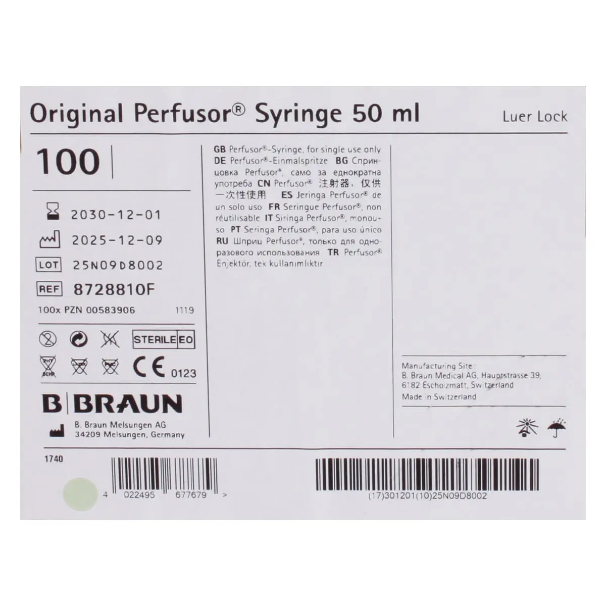  Originele perfusorspuiten 50 ml