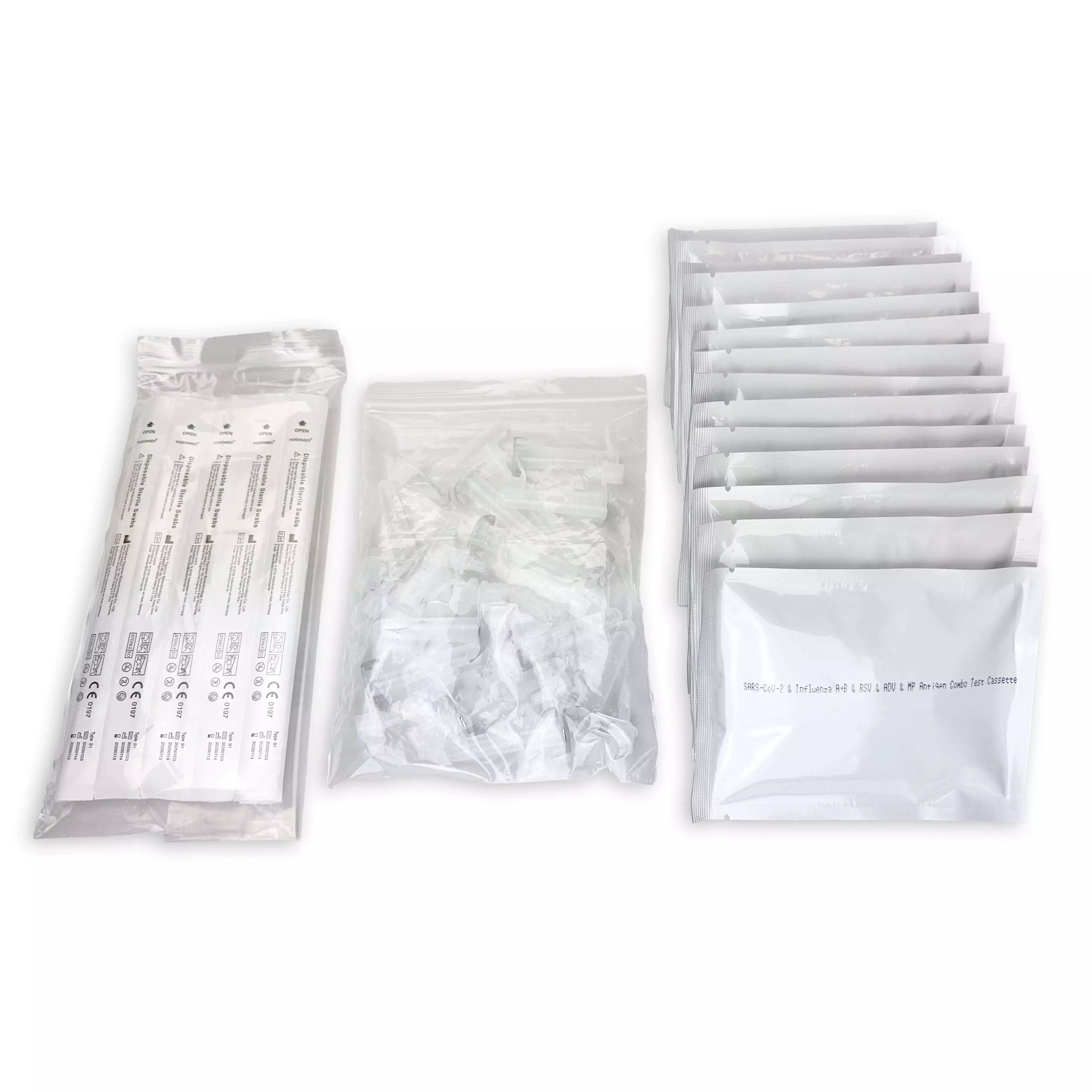  SARS-CoV-2, Influenza A/B, RSV, ADV & MP 6 in 1 antigeen combinatietest 