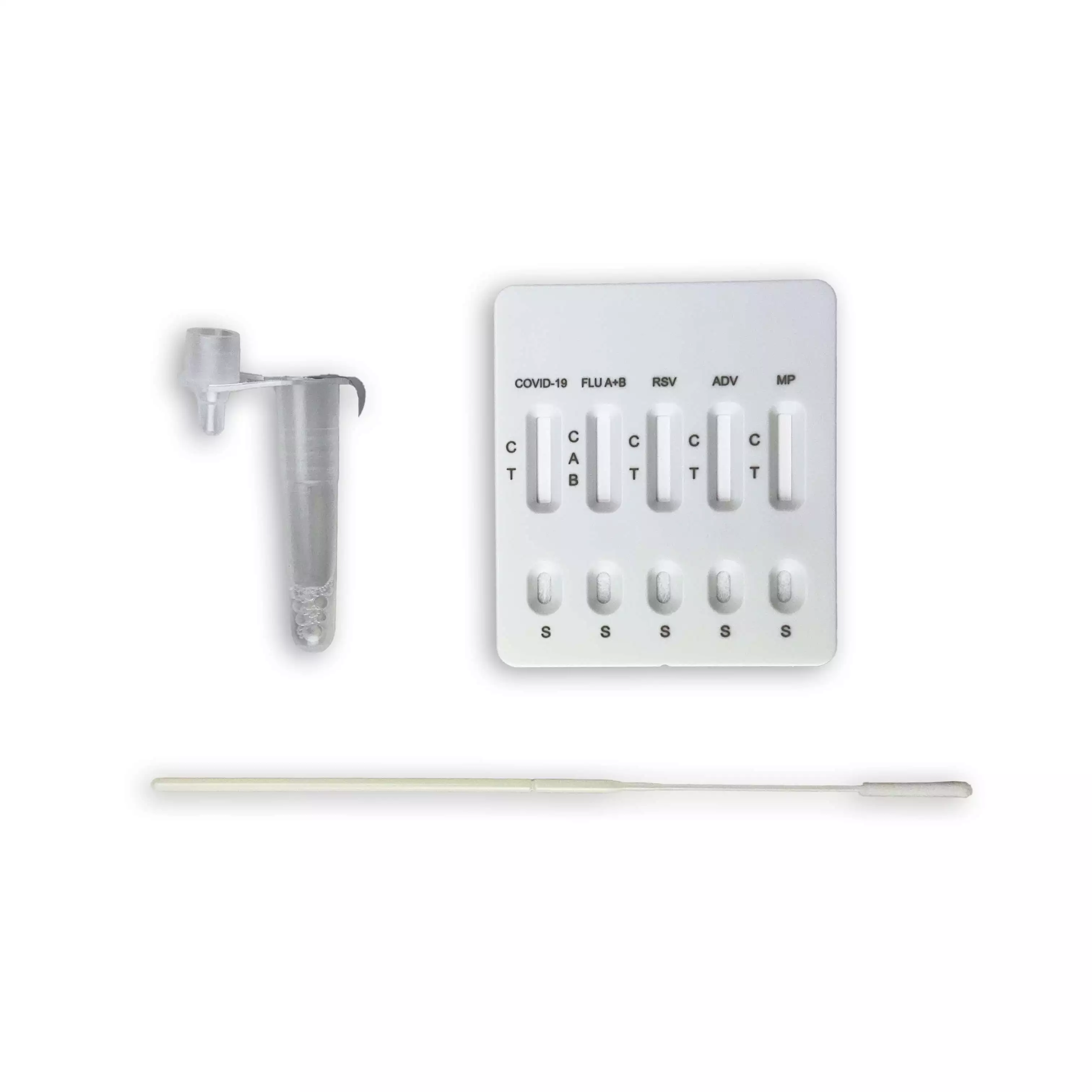  SARS-CoV-2, Influenza A/B, RSV, ADV & MP 6 in 1 antigeen combinatietest 