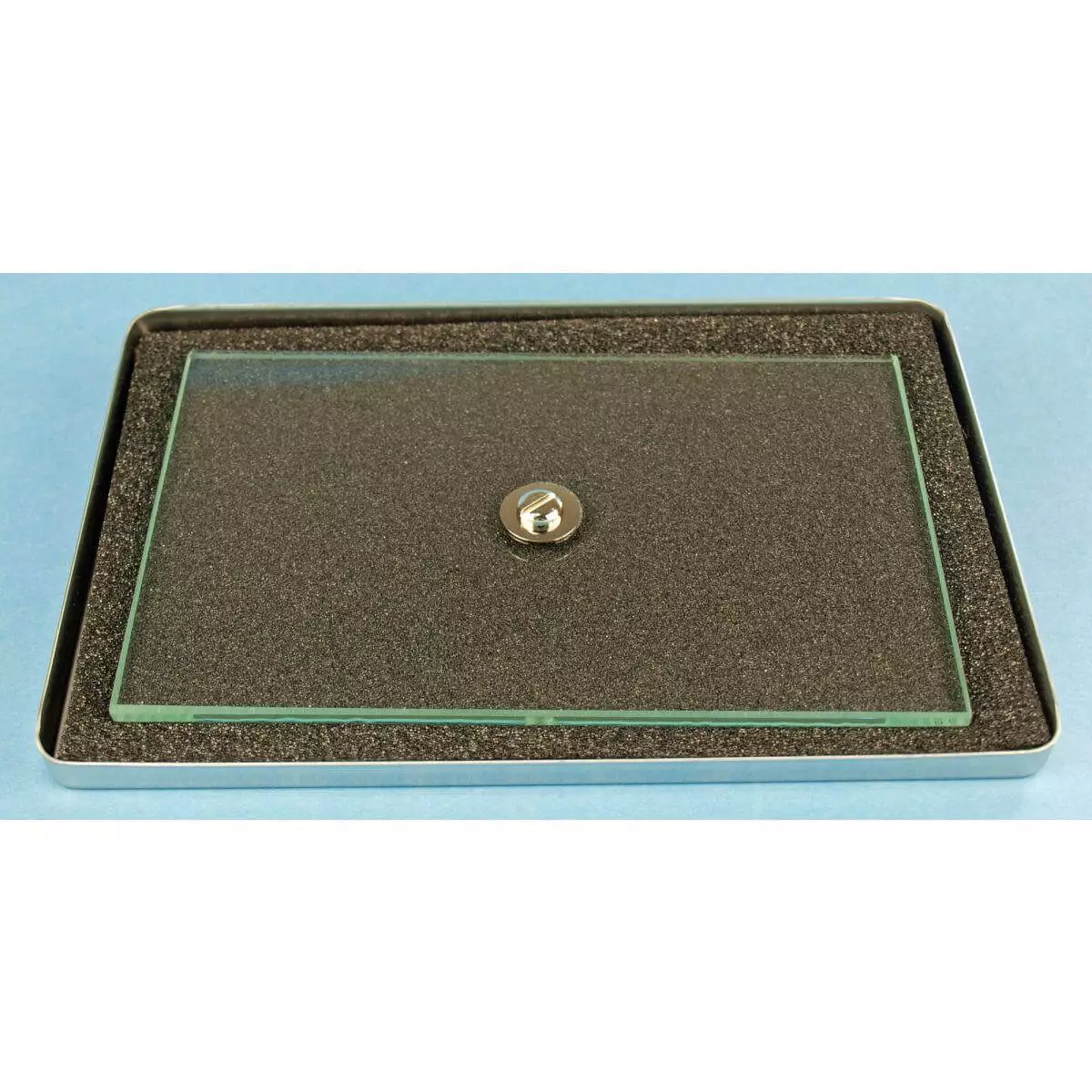  Instrumentenbakje glas met metalen deksel