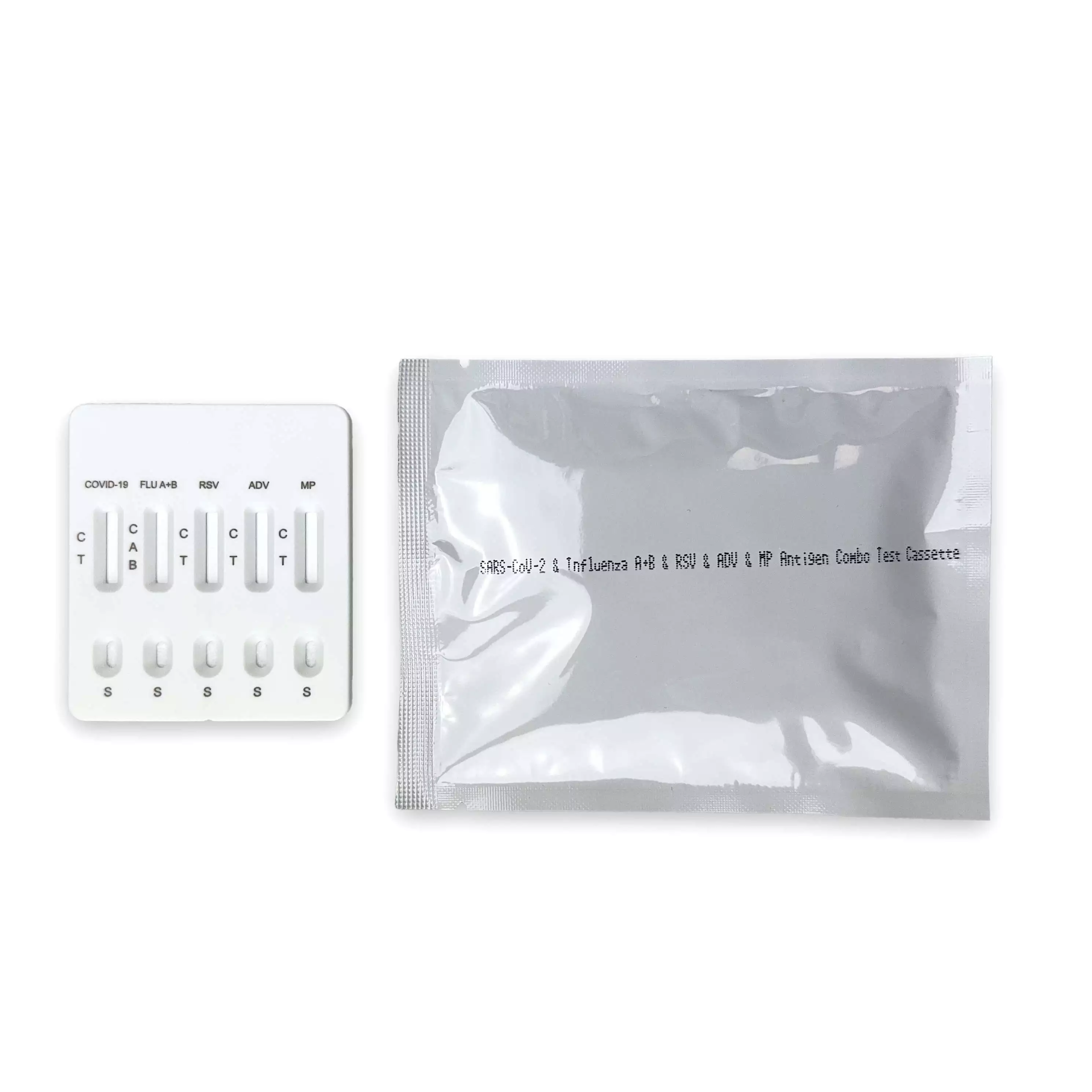  SARS-CoV-2, Influenza A/B, RSV, ADV & MP 6 in 1 antigeen combinatietest 